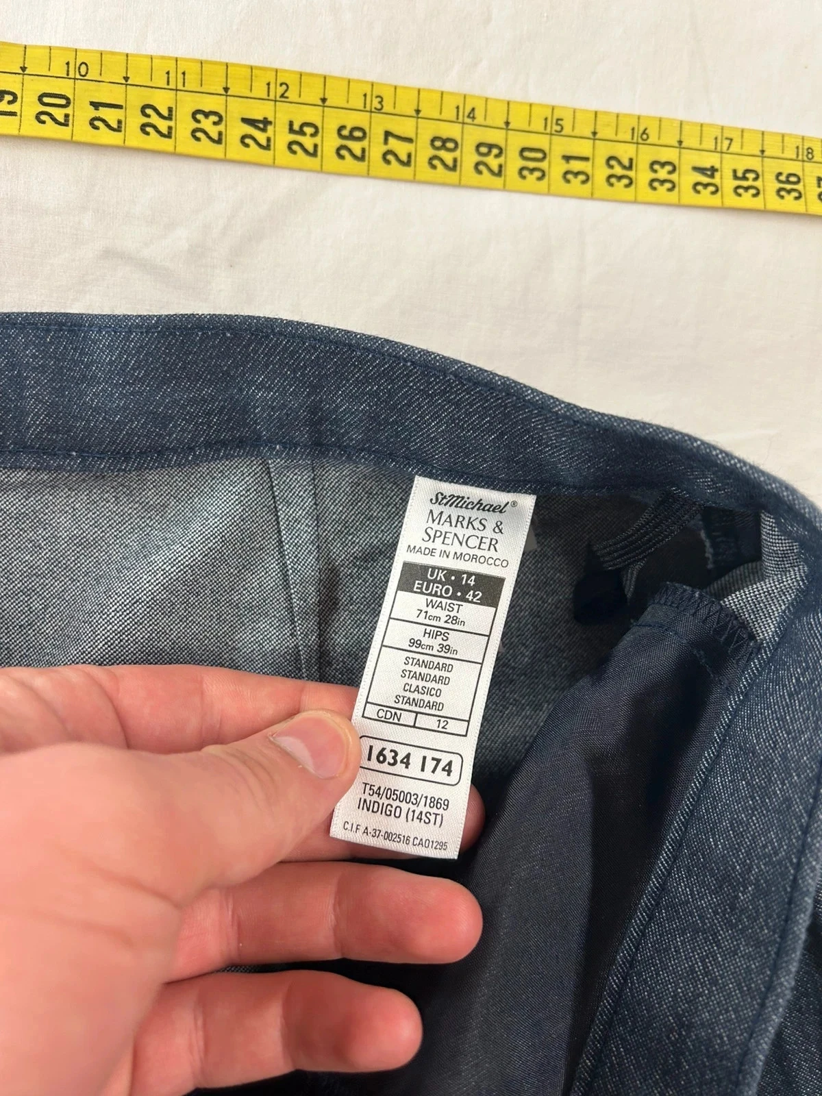 Calça preta ajustada vintage st michael marks & spencer – photo 10